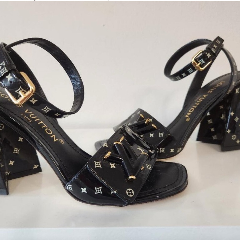 Louis Vuitton Black Sandals